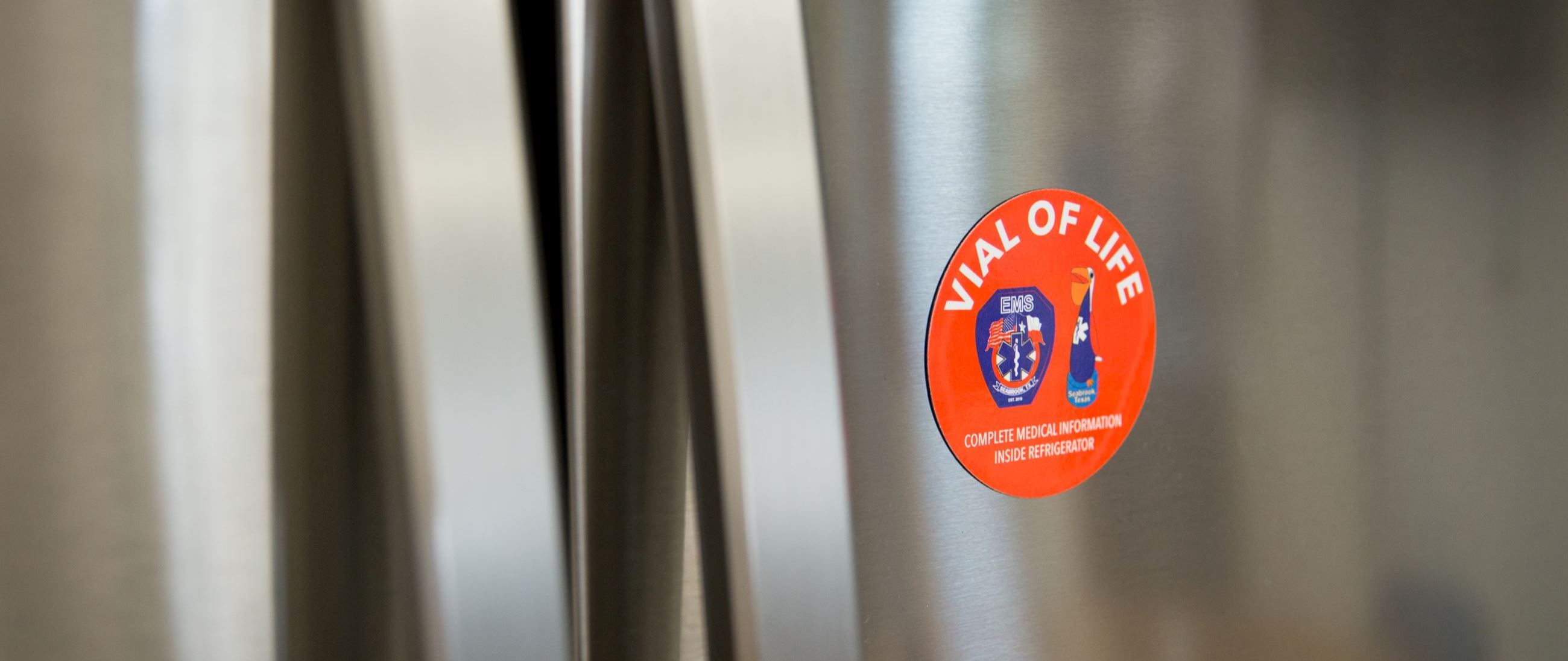 Vial of Life Magnet on Fridge Door 2